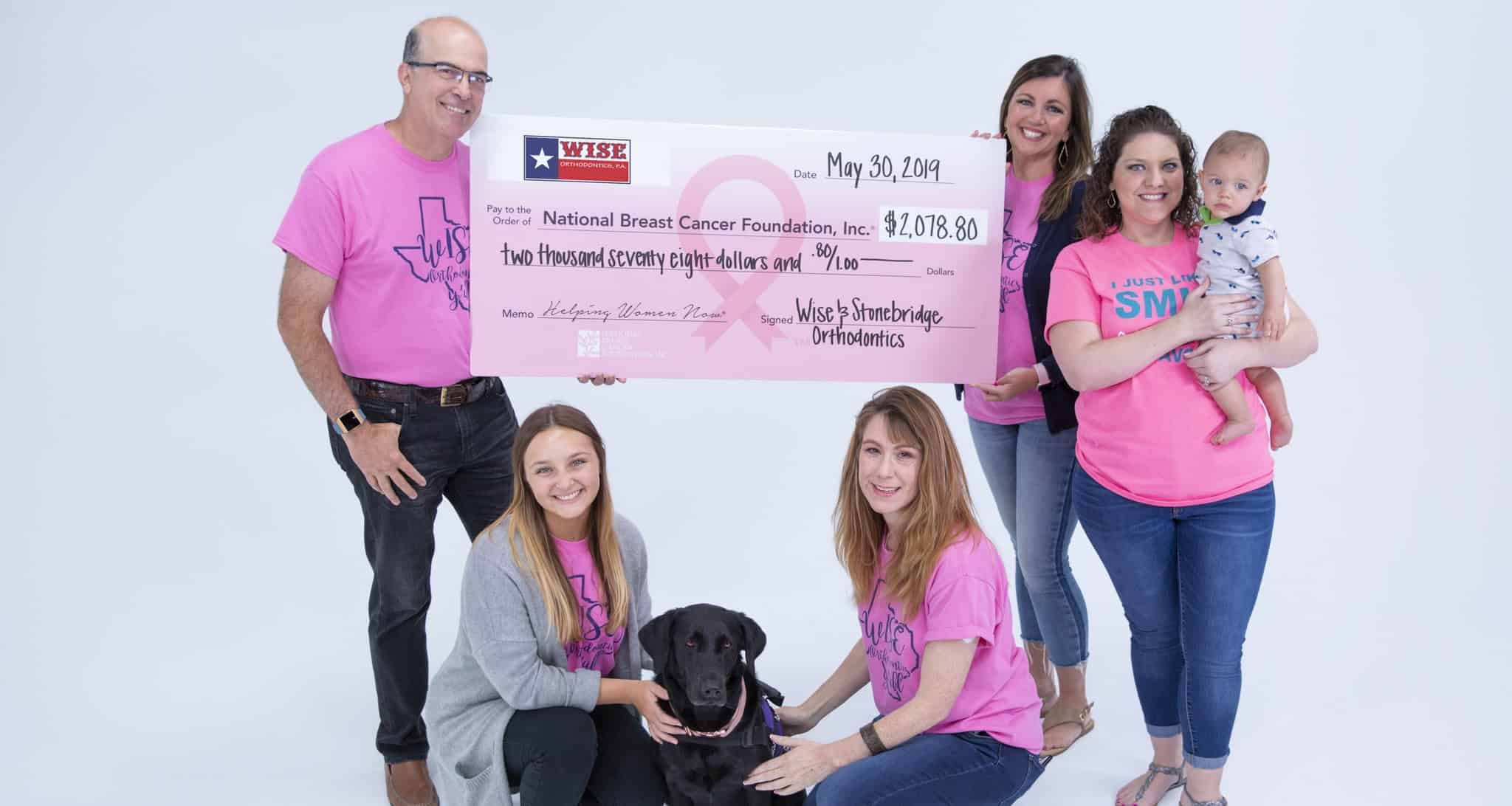 Wise Orthodontics Donates to the National Breast Cancer Foundation